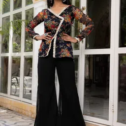 DEASHA INDIA Zia Floral Printed V-Neck Tunic With Palazzos-image-19