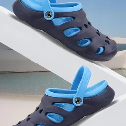 WARESH Men Navy Blue Super Soft Eva Clogs-image-20