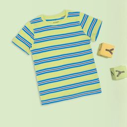 Pantaloons Junior Boys Striped Round Neck Cotton T-shirt-picture-48