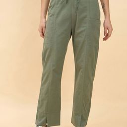 STUDIO NEXX Women Relaxed Straight Leg Loose Fit Cargos Trousers-image-58