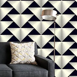 ArtzFolio Printed UV-Resistant Anti-Bacterial Ornament Triangles Peel & Stick Wallpaper-image-97