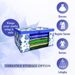 Aura Blue Set of 6 Regular Multi-Utility Organisers image 3