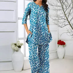 SZN Women Pure Cotton Printed Co-Ords-picture-24