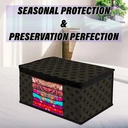 Kuber Industries Black 4 Pieces Dot Printed Regular Multi-Utility Organisers image 4
