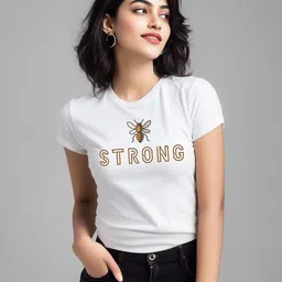 Storeily Women Typography Printed T-shirt-picture-4