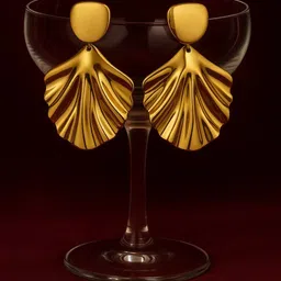 ISHTAARA Women Gold Plated Floral Studs Earrings-picture-12