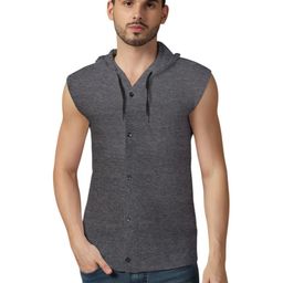 BEYOU FASHION Hooded Sleeveless Regular Fit Casual T-Shirt-picture-35