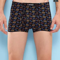 T.T. Pack Of 2 Printed Cotton Snug Fit Mini Trunks - DES_PRNT_MINI_IE_PO2_GRN-NVY_80-picture-55