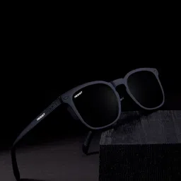 RESIST EYEWEAR Unisex Wayfarer Sunglasses with UV Protected Lens ZYAN BLACK BLACK image 5