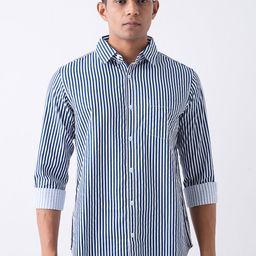 SPYKAR Men Slim Fit Striped Casual Shirt-image-78