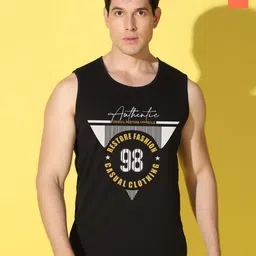 WOOSTRO Men Pack of 2 Typography Printed Round Neck Cotton Slim Fit T-shirts-image-92
