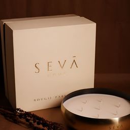 Seva Home Gold-Toned & White 1 pieces Jar Candle-image-34