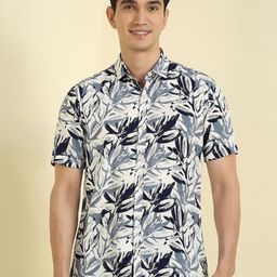 Allen Solly Floral Printed Spread Collar Casual Shirt-picture-47