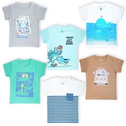 YUV Kids 6 Printed Applique T-shirt-31