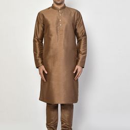 Arihant Rai Sinha Men Regular Pure Silk Kurta with Churidar-image-72