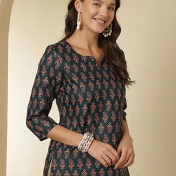 Anouk Rustic Ethnic Motifs Printed Kurti image 4