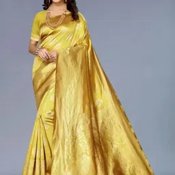 Moda Rapido Woven Design Zari Pure Silk Banarasi Saree-picture-32