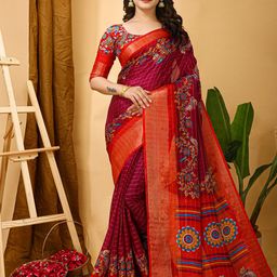 Rangtulika Ethnics Kalamkari Zari Saree-image-80