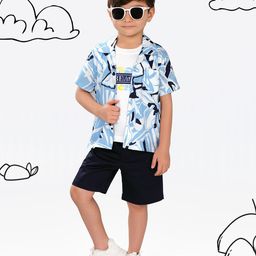 MashUp Boys Printed Shirt with Shorts-image-41
