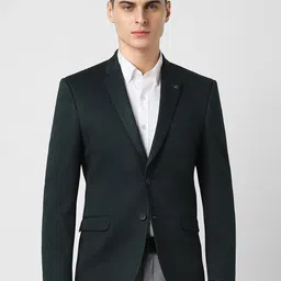 Van Heusen Slim-Fit Long Sleeve Double Vent Single Breasted Blazers-picture-18