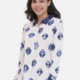 KALINI  Dyed Shirt With Shorts Co-Ords-image-11