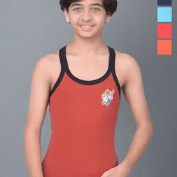 Dollar Bigboss Boys Pack Of 5 Assorted Cotton Basic Vests-image-4