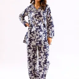 FEATHERS CLOSETFloral Print Patiala Cotton Co-Ord Set-image-54
