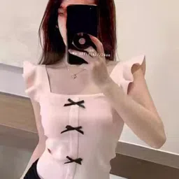 KPOP Women Square Neck Sleeveless Crop Top-picture-38