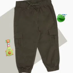 Pantaloons Baby Boys Loose Fit Cotton Joggers Trousers-47