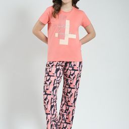 Monte Carlo Women Printed Round Neck Night Suit-picture-48