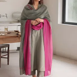 Anni Designer Shirt Collar Kurta with Palazzos & With Dupatta-picture-4