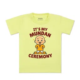 arvesa Its Mundan Ceremony Printed Kids Tshirt-picture-45