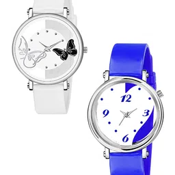 Gopal Shopcart Unisex Embellished Dial & Bracelet Style Straps Analogue Watch 601 White 603 Blue-31