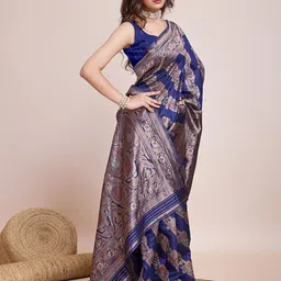 CARTYSHOP Woven Design Zari Kanjeevaram Saree-41
