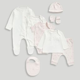 mothercare Infants 8Pcs Printed Cotton Baby Apparel Gift Set-25