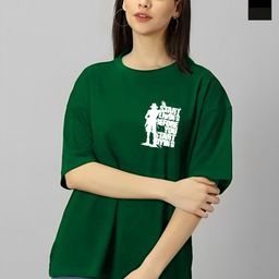 Kushi Flyer Women Typography 2 V-Neck Drop-Shoulder Sleeves Pockets T-shirt-image-81