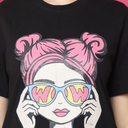 Tromko Women Graphic Printed Round Neck Cotton Relaxed Fit T-shirt-picture-20