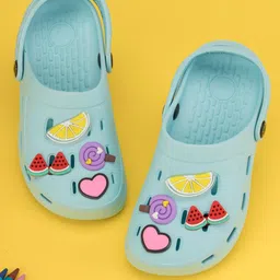 Yellow Bee Girls Adorable Colorful Fruits & Sweet Treat 3D Charms Clogs-19