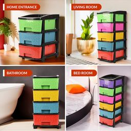 aura Kuber Industries Red Set of 1 Regular Drawer Organiser Organisers image 5