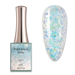BELLE GAGA Bright Sequin Series UV LED Gel Nail Polish - 16 ml - Shade - C311-image-81