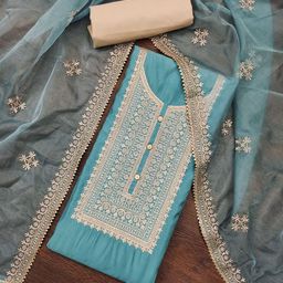 DIVASTRI Embroidered Unstitched Dress Material-image-65