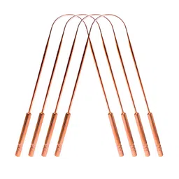 Nurpi Set Of 4 Copper Tongue Cleaner For Oral Health Reduces Bad Breath-28
