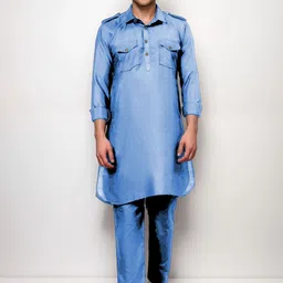 Yugnik Men Regular Pure Cotton Kurta with Pyjamas-30
