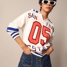 ONLY Women Alphanumeric Printed Cotton Sweatshirt-picture-5