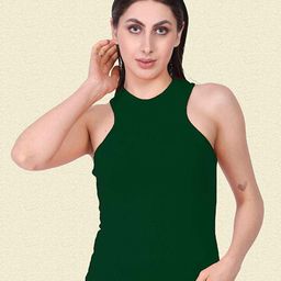 Moda Rapido Women Halter Neck Tank Crop Top-image-46