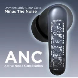 aroma NB138 Ascrow 32dB Active Noice Cancellation 70H* Fast Charging Earbuds Bluetooth Headset image 4