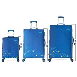 Timus Set Of 3 Flash Plus Printed Soft-Sided Trolley Bag image 3