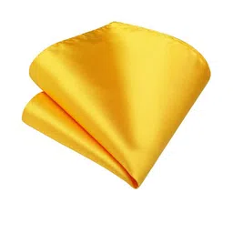 VOICI Yellow Solid Pocket Squares-image-53