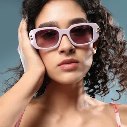 HAUTE SAUCE by Campus Sutra Women Rectangle Sunglasses with Polarised Lens-66