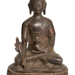 Exotic India Brown Lord Buddha Idol Showpiece-image-66